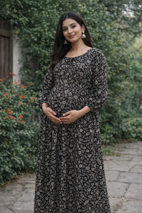 Flower Print maternity wear