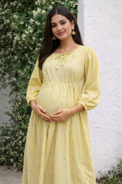 Sunshine Bloom Maternity Dress-Milmith